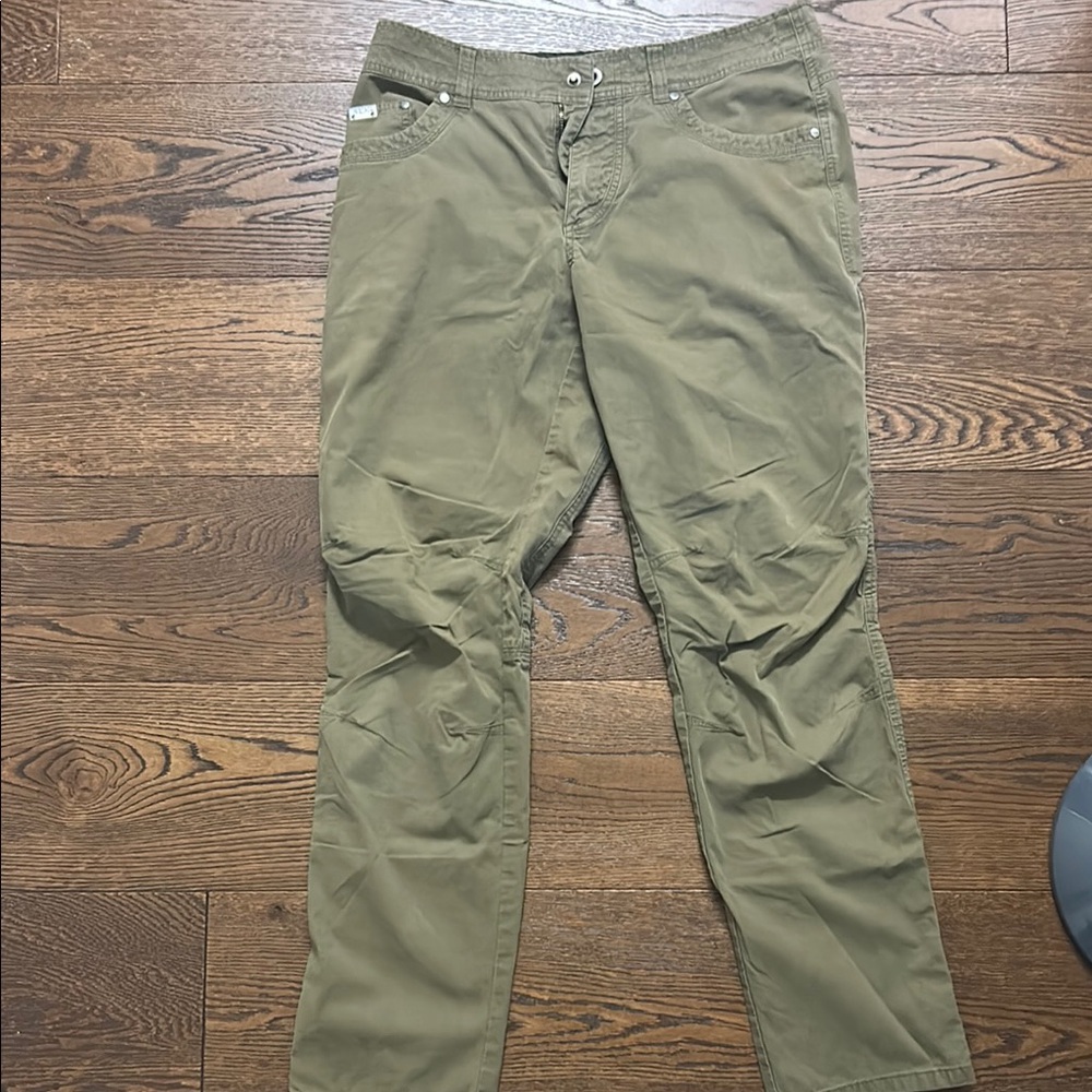 Kuhl Green Chinos Durable Cotton Blend